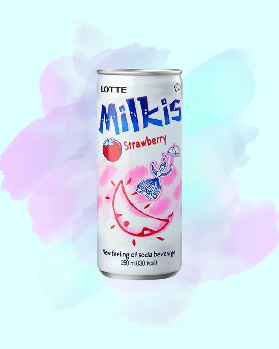 Milkis Strawberry Soda Beverage